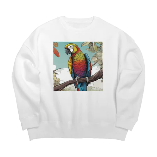 karafurインコ Big Crew Neck Sweatshirt