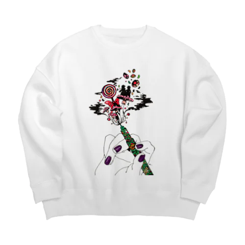 ウィッチクレフト　夢糖 Big Crew Neck Sweatshirt