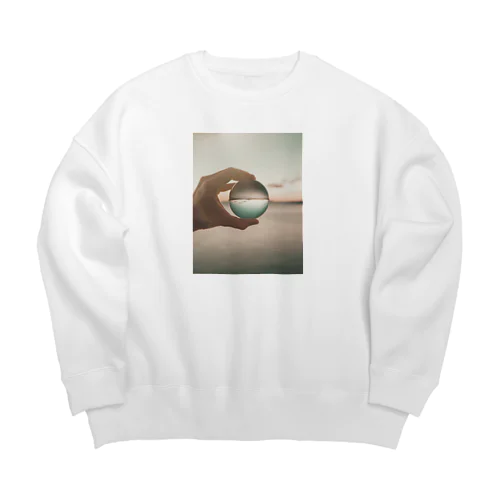 Sea glass  Big Crew Neck Sweatshirt