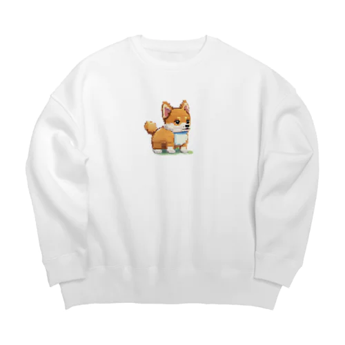 ドット絵しばちゃん Big Crew Neck Sweatshirt