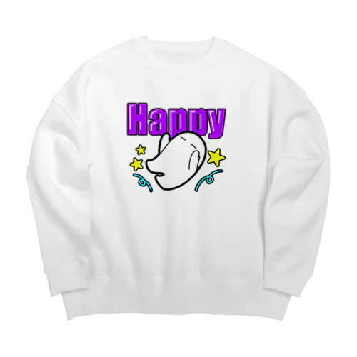 Happyな生き物 Big Crew Neck Sweatshirt