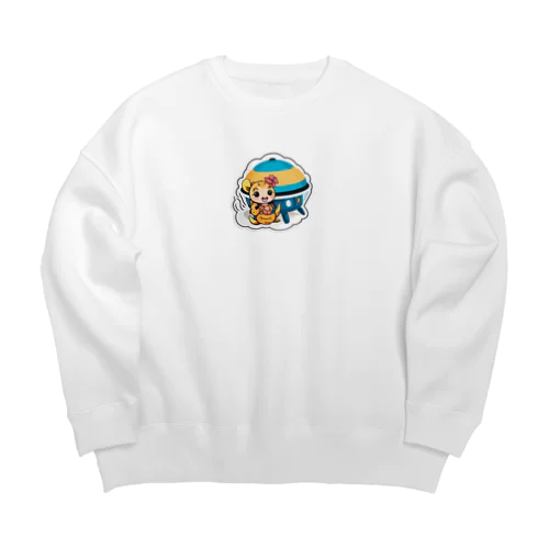 U・F・O襲来！（争いをなくし、笑いで満たすためにやって来た）） Big Crew Neck Sweatshirt