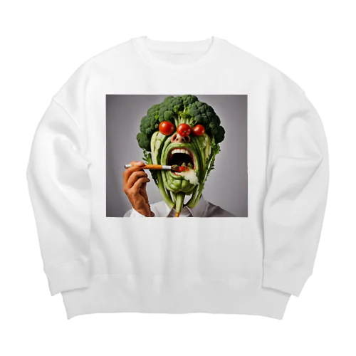 ベジタリアン Big Crew Neck Sweatshirt