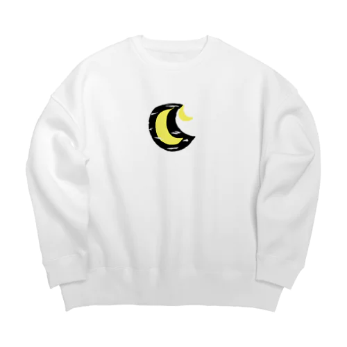 月。ときどきMOON。 Big Crew Neck Sweatshirt