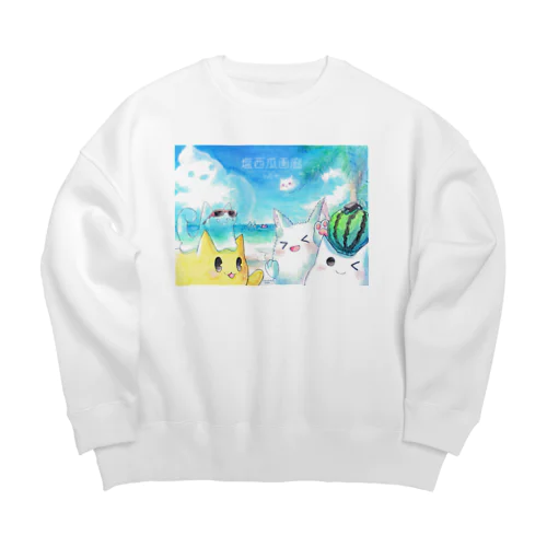 サイト９周年記念イラスト Big Crew Neck Sweatshirt