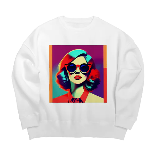 ロサンゼルスの女 Big Crew Neck Sweatshirt