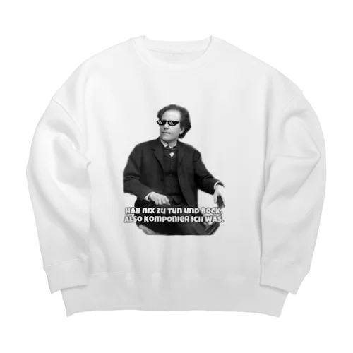 マイペースなマーラー Big Crew Neck Sweatshirt