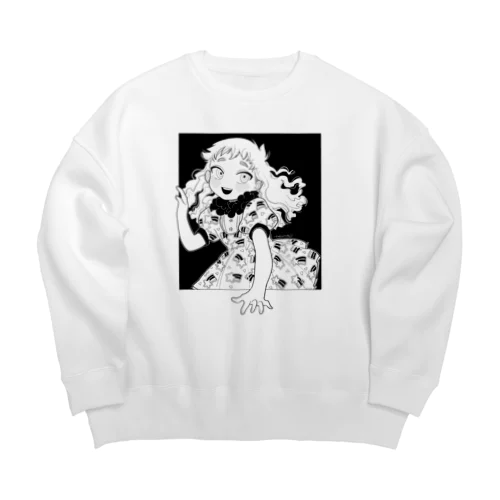 元気いっぱい男の娘 Big Crew Neck Sweatshirt