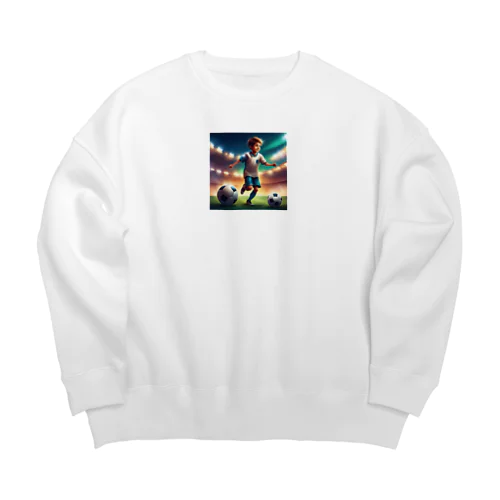 サッカー小僧 Big Crew Neck Sweatshirt