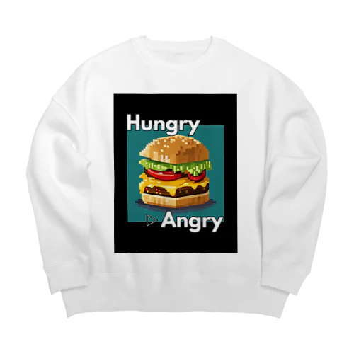 【ハンバーガー】hAngry  ビッグシルエットスウェット