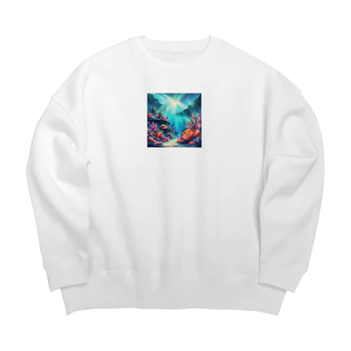 サンゴ礁 Big Crew Neck Sweatshirt