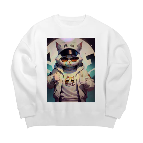 ドラ猫ギャング Big Crew Neck Sweatshirt