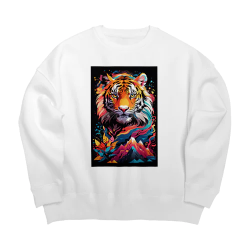 Vivid-Tiger（ビビッド‐タイガー） Big Crew Neck Sweatshirt