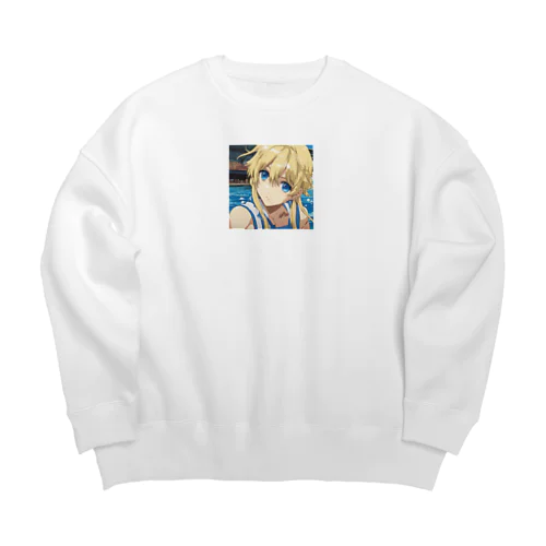 大島 美樹（おおしま みき） Big Crew Neck Sweatshirt