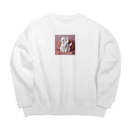 ねこのメロディ Big Crew Neck Sweatshirt