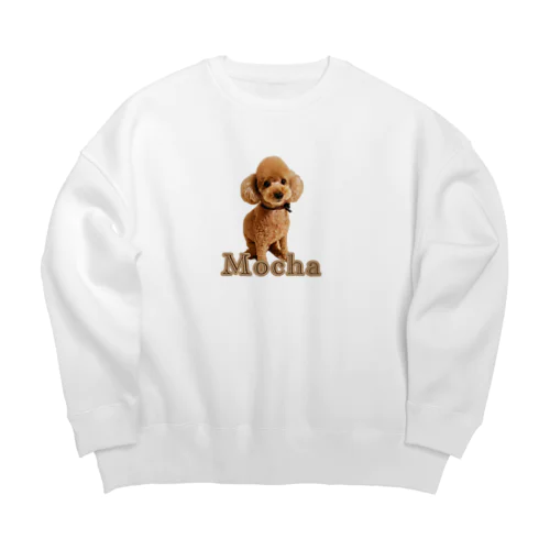 トイプードルのモカちゃん Big Crew Neck Sweatshirt