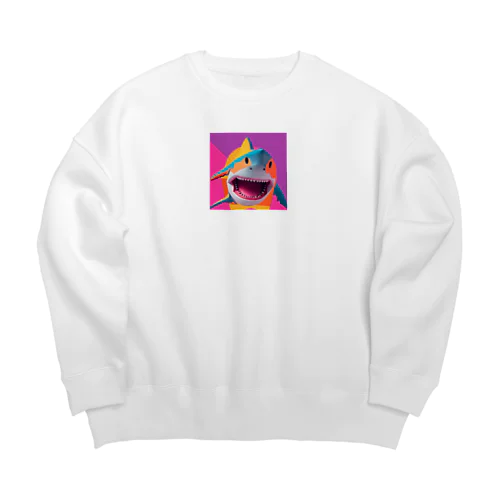 ファンキーさめ Big Crew Neck Sweatshirt