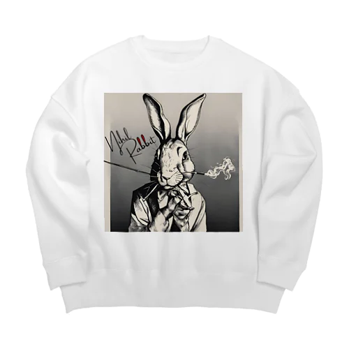 ニヒルうさぎ Ⅱ Big Crew Neck Sweatshirt