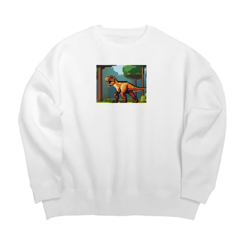 恐竜⑥ Big Crew Neck Sweatshirt