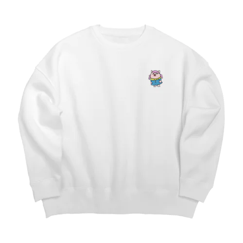 ご機嫌ナナメなミラちゃん Big Crew Neck Sweatshirt