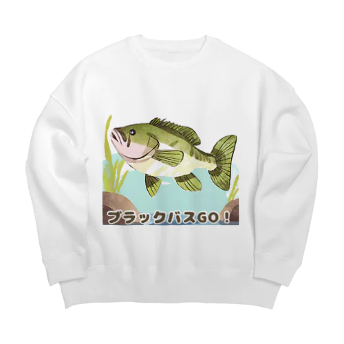 ブラックバスGO! Big Crew Neck Sweatshirt