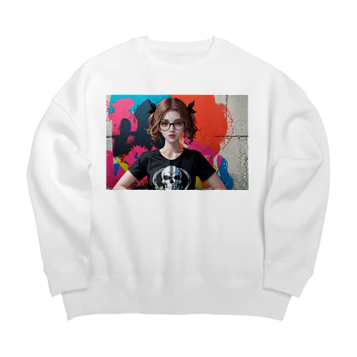 ガール其の弐 Big Crew Neck Sweatshirt