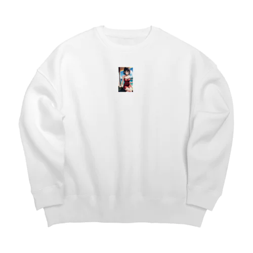 ちょっぴりセクシーな女の子 Big Crew Neck Sweatshirt