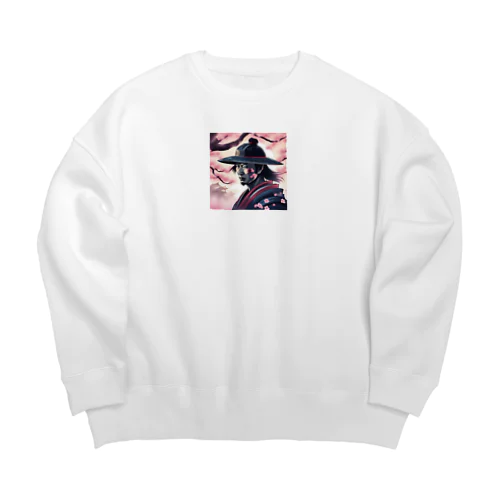 桜とサムライ Big Crew Neck Sweatshirt