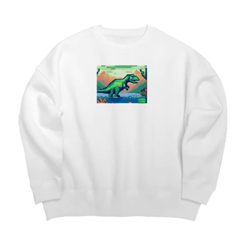 恐竜58　ネプチュノサウルス Big Crew Neck Sweatshirt