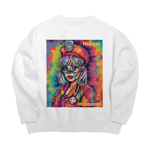 ナースハロウイングッズ Big Crew Neck Sweatshirt