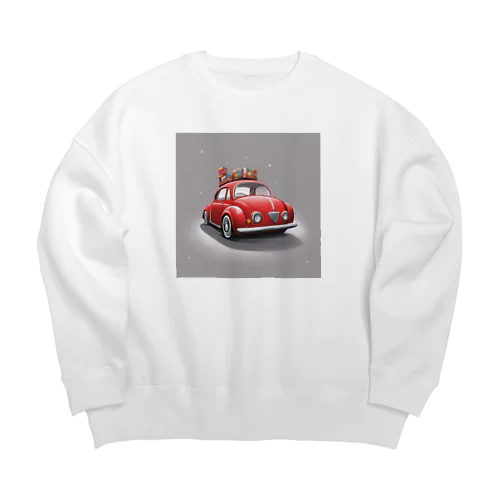 あかい車グッツ Big Crew Neck Sweatshirt