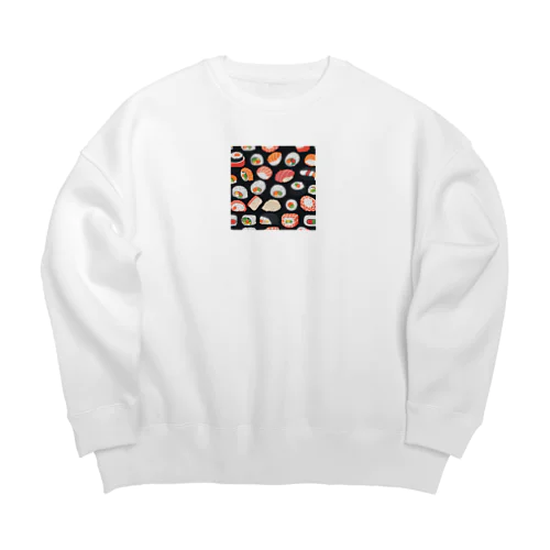 お寿司マニア Big Crew Neck Sweatshirt