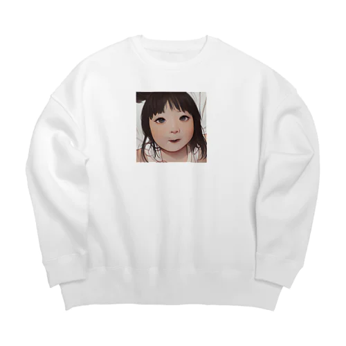 変顔？ Big Crew Neck Sweatshirt