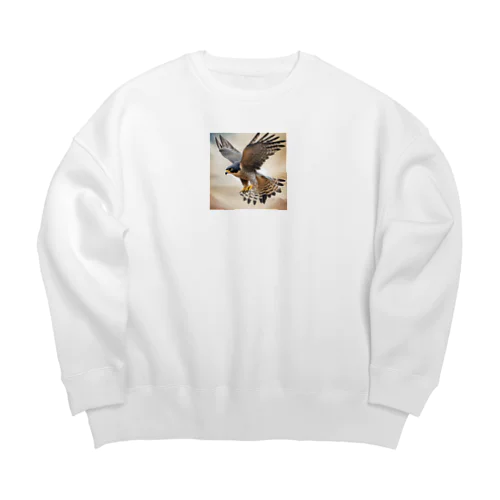 カラカラ (Peregrine Falcon) Big Crew Neck Sweatshirt