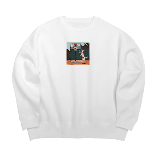 左手はそえるだけ Big Crew Neck Sweatshirt