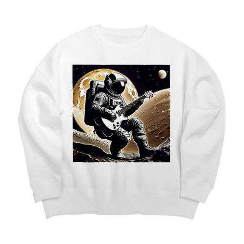 月面のギタリスト Big Crew Neck Sweatshirt