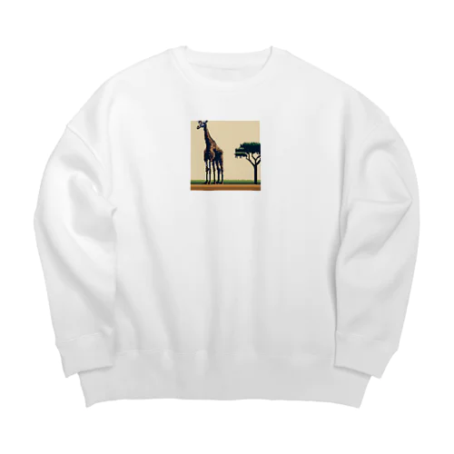 キリンさん Big Crew Neck Sweatshirt