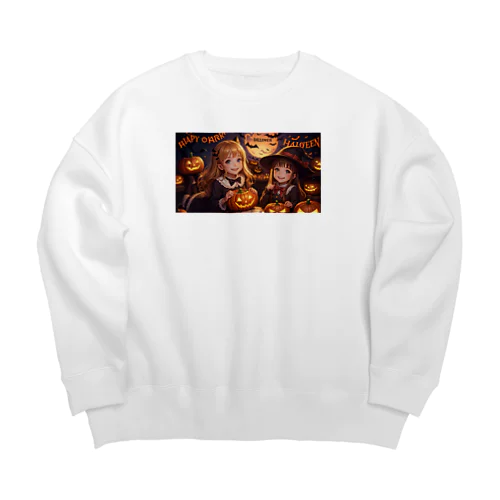 ハッピーハロウィン② Big Crew Neck Sweatshirt