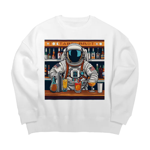 宇宙飛行士のバーテンダー Big Crew Neck Sweatshirt