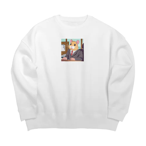 権利を主張する前に責務を果たしなさい Big Crew Neck Sweatshirt