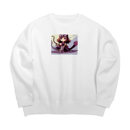 バジルミスティクアイ Big Crew Neck Sweatshirt