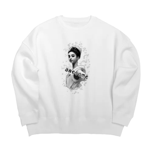 awesome Big Crew Neck Sweatshirt