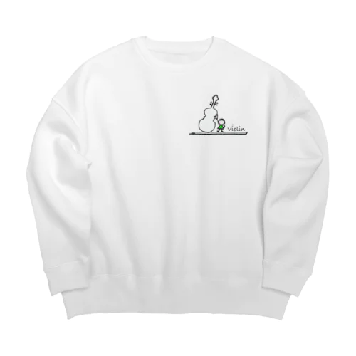 バイオリンとわたし Big Crew Neck Sweatshirt