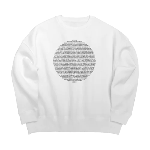 円周率 Big Crew Neck Sweatshirt