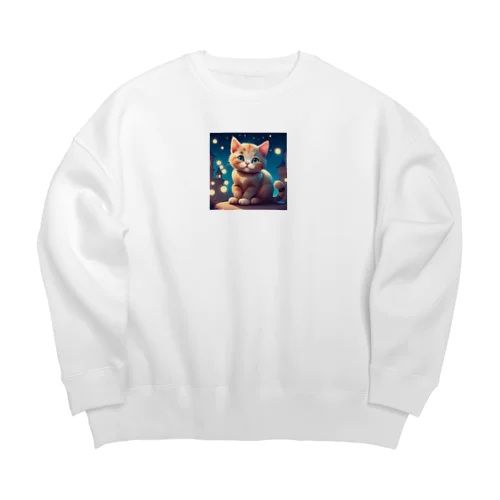 ネコグッズ Big Crew Neck Sweatshirt