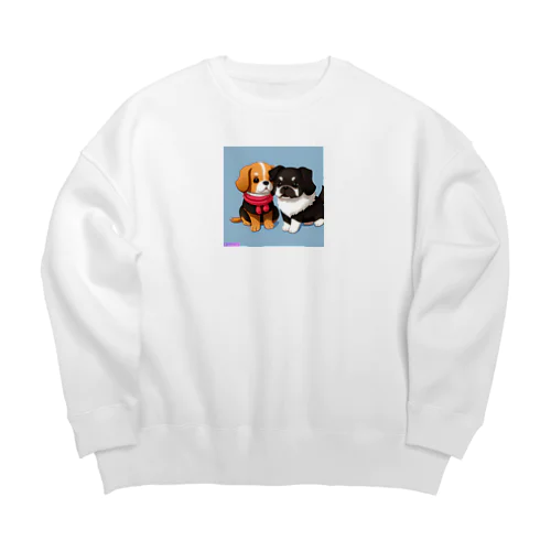 (*≧з≦)イヌのグッズ Big Crew Neck Sweatshirt