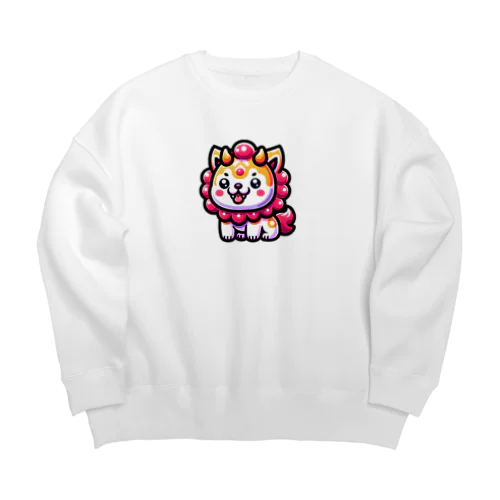 ゆるかわシーサー Big Crew Neck Sweatshirt