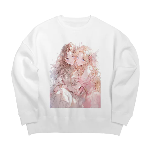 なかよし乙女 Big Crew Neck Sweatshirt