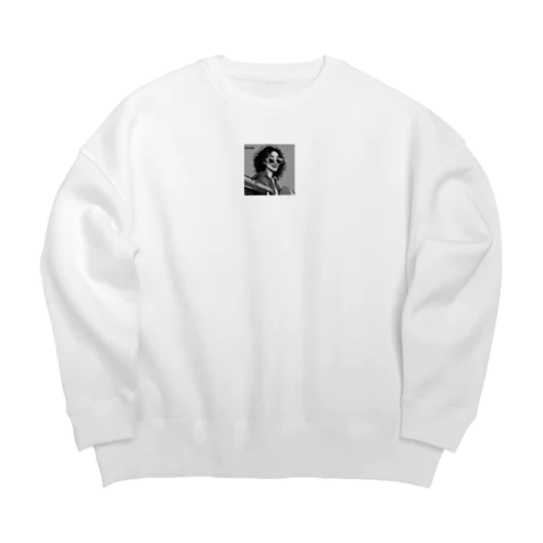 "Girl" Big Crew Neck Sweatshirt