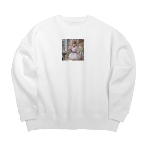 量産型女の子 Big Crew Neck Sweatshirt